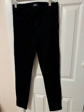 PAIGE Hoxton Ankle High Rise Skinny Jeans – Black – Size 26